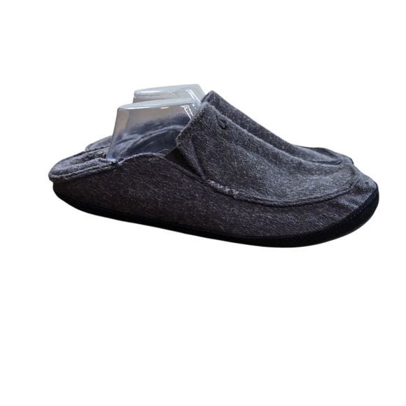 Olukai Moloa Huku Gray Textile Slip On Shoes